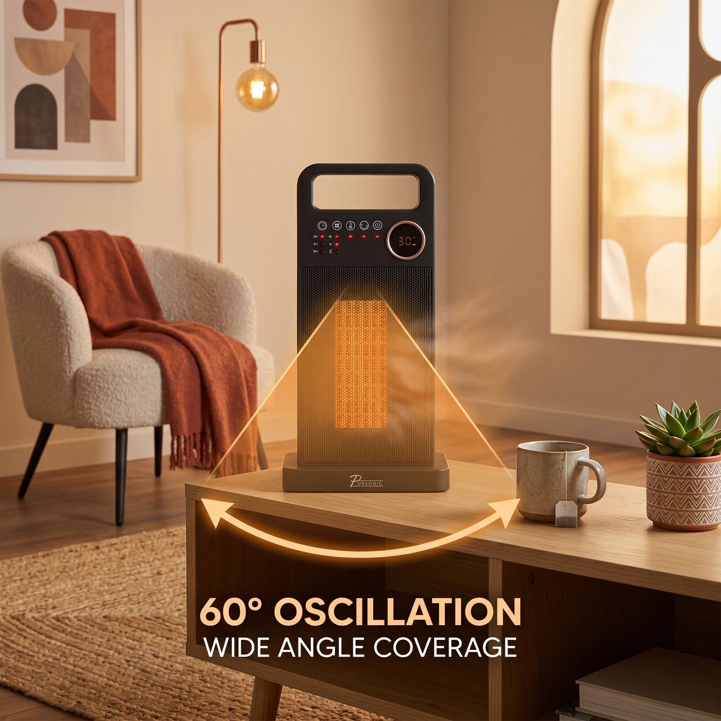 Pursonic Digital Oscillating Tower Heater