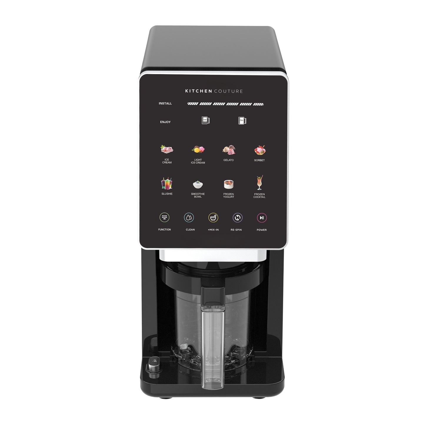 Kitchen Couture Whippi Frozen Dessert Maker with 3 Prep & Store Pots